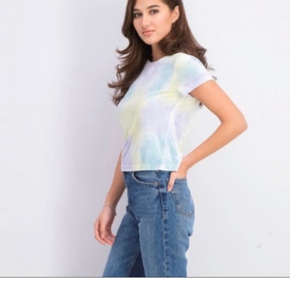 NWT Free People Bright Eyes Cloud Combo tee- size large - Picture 3 of 8